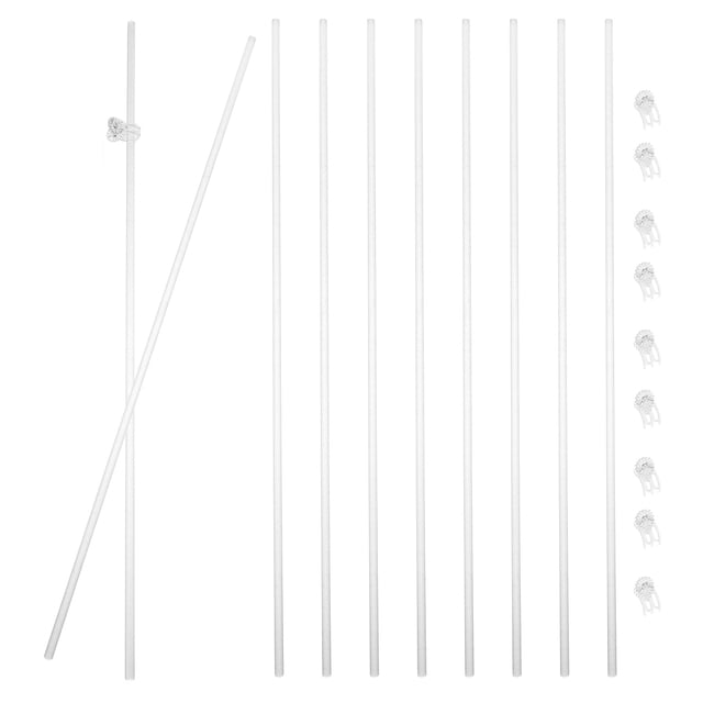 unbranded 1Jgo Varillas De Soporte Acrílicas Transparentes Para Plantas De Interior Con Clips Para