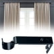 thumbnail image 5 of Soportes para barra de cortina de ventana, hogar, dormitorio, sala de estar, cortina de hierro, soporte para barra de cortina, negro 2 Piezas Vogacara HA4044-02B, 5 of 6