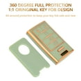thumbnail image 6 of OFFCURVE Key Fob Cover for Cadillac, Soft TPU Car Key Case Protector for Cadillac SRX ATS ELR XTS 2010 2011 2012 2013 2014 2015 Keyless Entry Remote Control Start Car Key Accessories, Green-Gold, 6 of 6