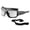 Gray, variant on Ergodyne SkullerzÂ® Loki Safety Glasses // Sunglasses, Black, Yellow Lens