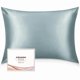 thumbnail image 1 of Chenchen 100% Silk Pillowcase - Mulberry Silk Pillow Cases, 22 Momme 6A Grade Fibers, Silk Pillow Case for Hair and Skin Health, with Hidden Zipper (Standard 20''×26'', Lake Blue, 1PC), 1 of 1