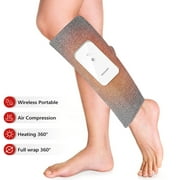 Wireless Compression Calf Massager  Air Heated Massager for Legs Thigh Wraps  360° Full Wrap 3 Intensities