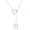 Rose Gold Horse Jewelry, variant on Sterling Silver Double Horse Strirrup Lariat Necklace Gift For Women