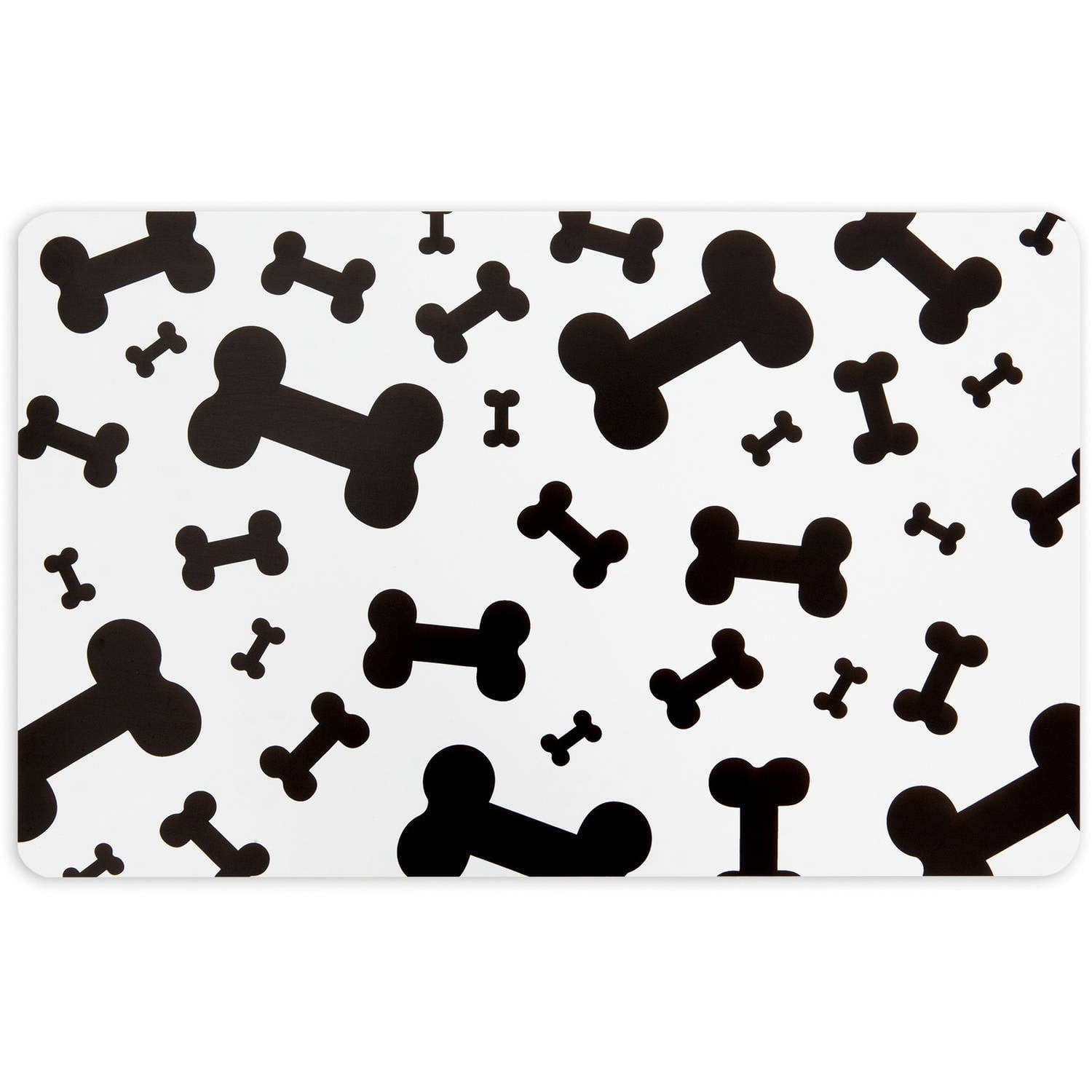 Aspen Pet Plastic Dog Food Mat, Assorted Colors