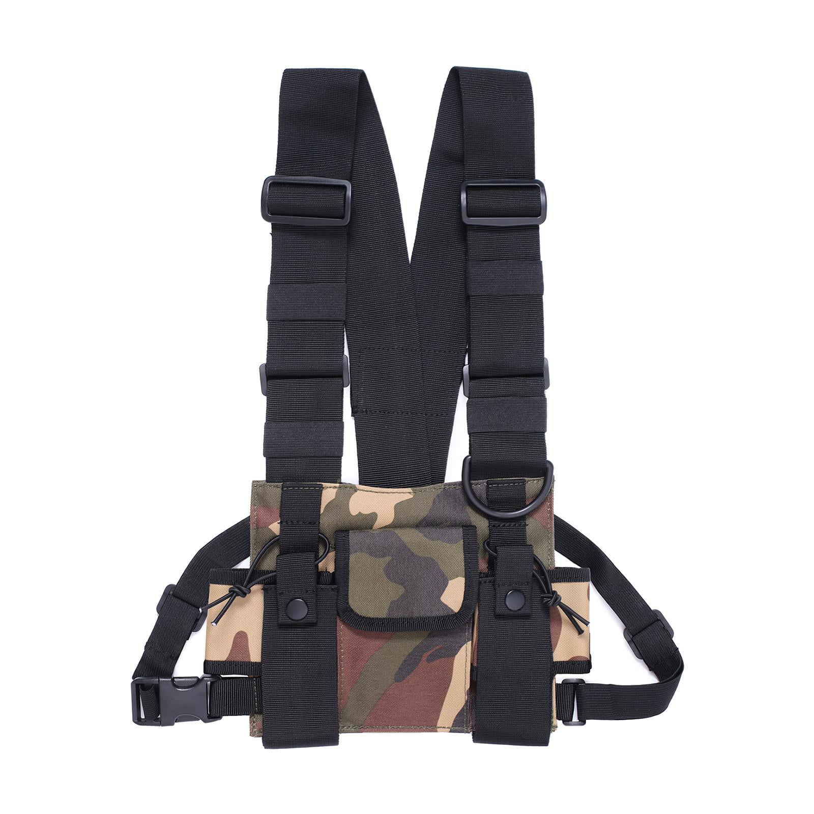 Mens Harness Chest Rig Bag Pouch Outdoor Sport Running Hiking Sport Backpack 