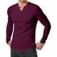 thumbnail image 1 of pstuiky manga larga para hombre, Camisetas de manga larga para hombre, estilo casual, con cuello en V y canalé. Tops de hombre m, 1 of 8