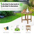 thumbnail image 6 of Aimee Lii Set of 2 18 Inch Round Weather-Resistant Adirondack Side Tables, Patio Furniture for Outdoor Garden Backyard Pool Deck-Brown, 6 of 9