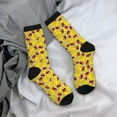 thumbnail image 5 of KLL Duck with Star Sunglasses Print Cool Socks Men's Women's Crew Socks Funny Crazy Novelty Stockings, 5 of 6