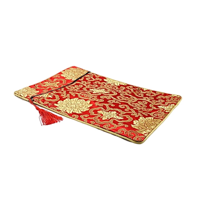 Bolsa Buda cuenta mágica engrosamiento dibujar ligereza bolsa flores vacía Biblia bolsas portátiles libro almacenamiento cadena regalos Almacenamiento y organización del hogar Rojo 24*34cm Bewildely HA076143-02