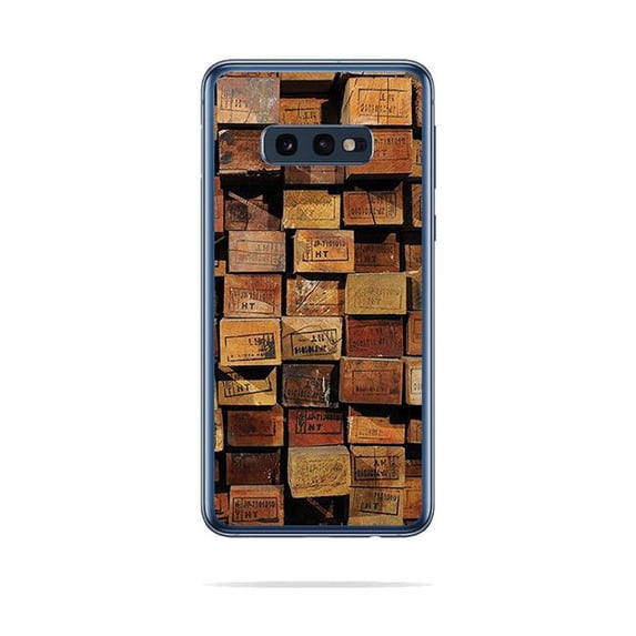 MightySkins SAGS10E-Stacked Wood Skin for Samsung Galaxy S10E - Stacked Wood