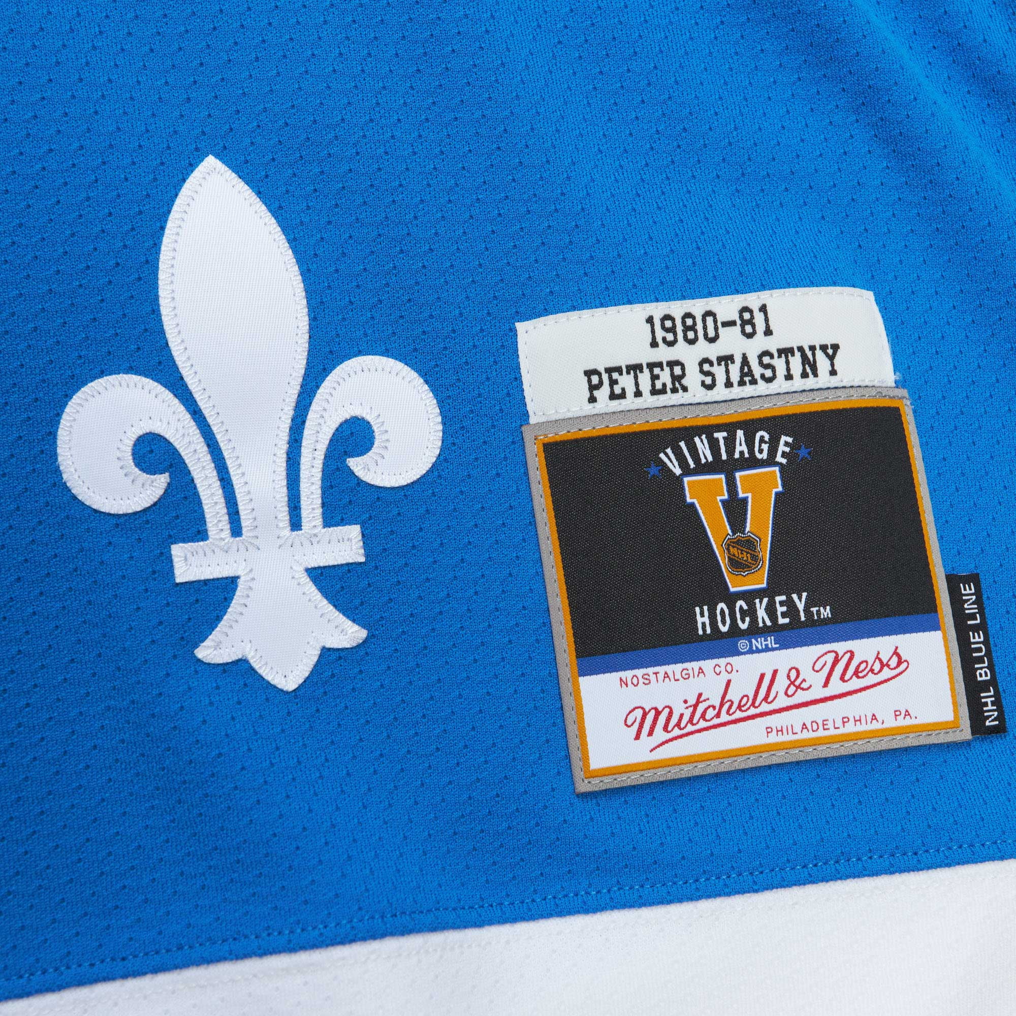 Men's Mitchell & Ness Peter Stastny Blue Quebec Nordiques
