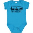 thumbnail image 3 of Inktastic From Nashville, Tennessee- State Capital Distressed Text Boys or Girls Baby Bodysuit, 3 of 5