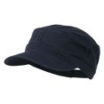 thumbnail image 2 of Garment Washed Heavy Stitching Army Cap - Navy OSFM, 2 of 4