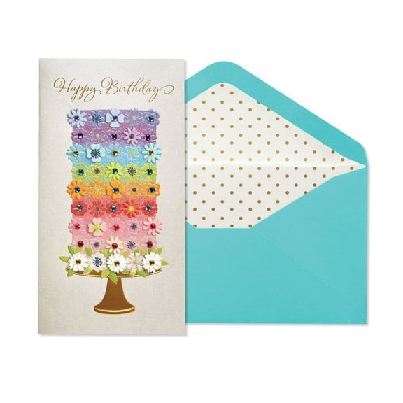 NIQUEA.D, Tiered Flower Cake Birthday Card