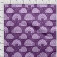 thumbnail image 4 of oneOone Cotton Silk Purple Fabric Igloo Craft Projects Decor Fabric Printed By The Yard 42 Inch Wide, 4 of 4