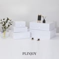 thumbnail image 2 of Caja de regalo PLINJOY extra grande blanca, paquete de 5 unidades, 42 x 36 x 14 cm con tapa, 2 of 7