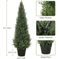 thumbnail image 2 of Garvee 3ft Artificial Cedar Topiary Tree – Faux Cypress Tree for Indoor & Outdoor Décor, Potted Evergreen Plant for Front Porch, Garden & Home, 2 of 7