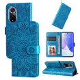 thumbnail image 1 of Funda tipo cartera GANGXUN para Honor 50 , diseño girasol, cuero PU, soporte, cierre magnético, tarjetero, 1 of 5