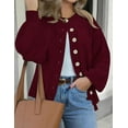 thumbnail image 3 of PRETTYGARDEN Women's Winter Cardigan Sweaters Trendy Chunky Knit Long Sleeve Button Up Casual Warm Fall Jackets Coats, 3 of 9