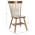 thumbnail image 4 of SAFAVIEH Parker 17''H Spindle Dining Chair Set of 2 Dark Oak, 4 of 7