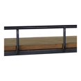thumbnail image 4 of Benzara - Shelf - rectangular - metal, wood - brown, 4 of 4