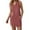 Red, variant on OSOLU Dresses Women Solid Color Casual Pocket V-Neck Sleeveless Hooded Vest Dress Trendy Sundress Wedding Guest Dress