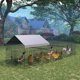 thumbnail image 5 of Gallinero Metálico de 86"x40"x40", Jaula Portátil para Pollos con Ventana y 4 Puertas, Gallinero Duradero para Patos y Mascotas Pequeñas, 5 of 6