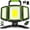 Green, variant on 30W Rechargeable LED Work Light, 3000LM , 5 Modes, 360 Rotatable & Foldable, for Garage, Job Site, Camping, Repairing