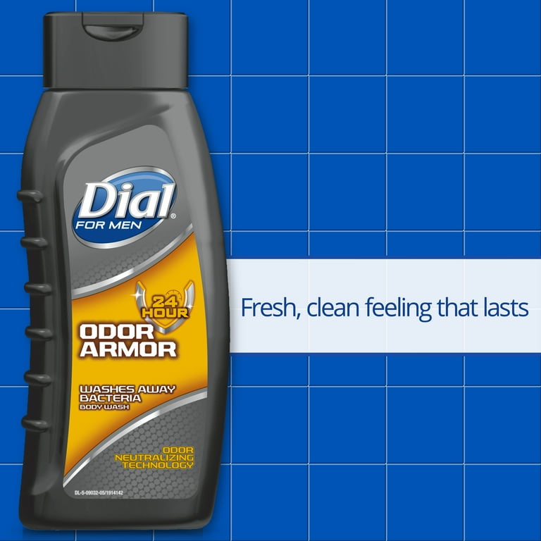 Dial for Men Antibacterial Clean Body Wash, Odor Armor, Fresh