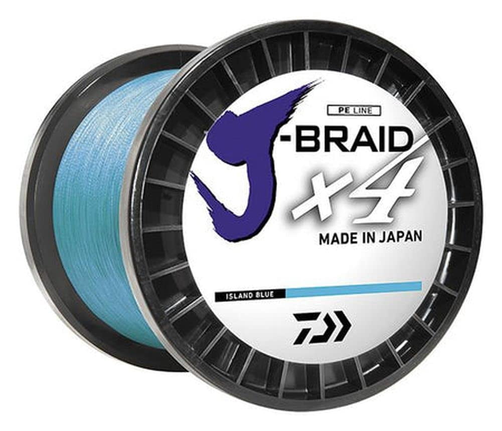 DAIWA J Braid x4 3000 Yards Hi Vis Yellow, 40#