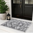 thumbnail image 3 of MeyJey Boho Indoor Living Room Area Rug 3'x5', Non-Slip Machine Washable Vintage Oriental Distressed Floor Carpet for Bedroom Dining Kitchen Hallway Nursery, Gray, 3 of 13