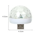 thumbnail image 6 of Tnobhg Portable Mini USB Disco Light High Brightness Compact Size Plug-and-Play RGB LED Party Light USB Disco Lamp Decoration, 6 of 8
