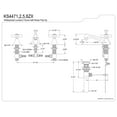 thumbnail image 4 of Kingston Brass KS4471ZX 8 in. Widespread Bathroom Faucet, Polished Chrome, 4 of 4