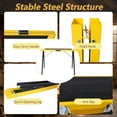 thumbnail image 2 of 2 Pack Saw Horses Folding Heavy Duty, 550 Pound Load Capacity of Portable Work Table, Toughbuilt Sawhorse with Fast Open Legs,  Sawhorse Brackets,  Woodworking Carpenter Tools(Yellow), 2 of 7