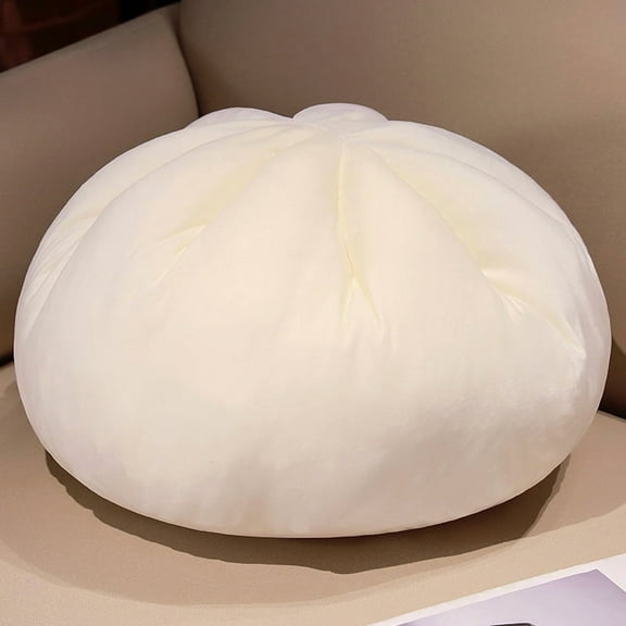 1Pcs Steamed Stuffed Bun Plush Pillow,Stuffed Sleeping Pillow for Kids Birthday,Valentine,Christmas,White