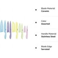 thumbnail image 3 of Cuisinart C55-10PCPL Ceramic Coated Knife Set with Blade Guard Sheaths (10- Piece Set) in Pastel Bright's, 3 of 3