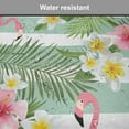 thumbnail image 7 of Flamingo Chair Seating Cushion, Flamingos with Exotic Hawaiian Leaves Flowers on Striped Vintage Background, Soft Seat Pads for Office with Anti-slip Backing, 16"x16", Green Pink White, by Ambesonne, 7 of 7