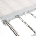 thumbnail image 4 of TAILTOSS 1 Set Closet Organizer Rack Shelf Divider and Separators Retractable Stainless Steel White, 4 of 6