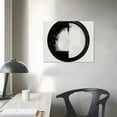 thumbnail image 4 of Orinice  Abstract Poster - Minimalist Print - Buddha's Standpoint In The Earthly Life, Black &amp; White Circle UNFRAMED Wall Art - Gift for Artist, Friend - Wall Decor for Home, Office, Dorm 20x16in, 4 of 6