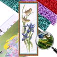 thumbnail image 1 of Kit Punto Cruz Con Cuentas Bordado Parcial Arte Impreso 9CT Pájaro 16x53cm, 1 of 9