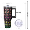 thumbnail image 2 of OBREWU Rainbow Puppy Tumbler with Handle and Lid,Rainbow Puppy 40oz Double Wall Vacuum Insulated Tumbler,Cups Gift for Women and Men, 2 of 7