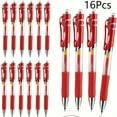 thumbnail image 1 of 16 Pcs Stylos à Encre Gel en Vrac Pointe Fine 0.5mm Pointe Métallique Stylos à Bille Rétractables avec Poignée en Caoutchouc pour Bureau Rentrée Scolaire, 1 of 7