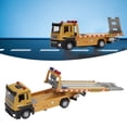 thumbnail image 4 of Flatbed Trailer Model, Vibrant Color Flatbed Truck Toy Beautifully Crafted 1/32 Scale  For Outdoor For Children, 4 of 8