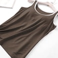 thumbnail image 6 of FUZHIQ Tops with Built In Bra 2 In 1 Comfortable Stretch Tank Shirts Activewear Gym Sports Basic Tanks Y2k Going Out Tops,XXXXXL, 6 of 6