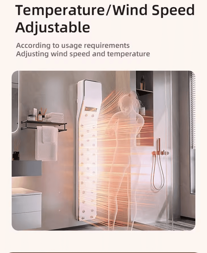 Automatic Wall Mounted Hot Air Blow Body Dryer After Shower