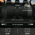 thumbnail image 3 of CAROMOP Faux Leather Car Seat Covers Full Set,Luxury and Comfortable Covers for Cars,Split Bench Compatible Car Interior Covers,Universal Fit for Suvs,Vans,Trucks,Airbag Compatible(5-Seat Black), 3 of 3