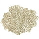 thumbnail image 1 of Juego de cuatro manteles individuales metalizados en coral y dorado., 1 of 5