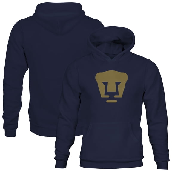 Youth 1863FC  Navy Pumas Mono Badge Fleece Hoodie