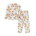 thumbnail image 2 of Wukai Floral Strawberr Print Women's Pajama Set - Soft Long Sleeve Sleepwear for Comfort and Style-Large, 2 of 9