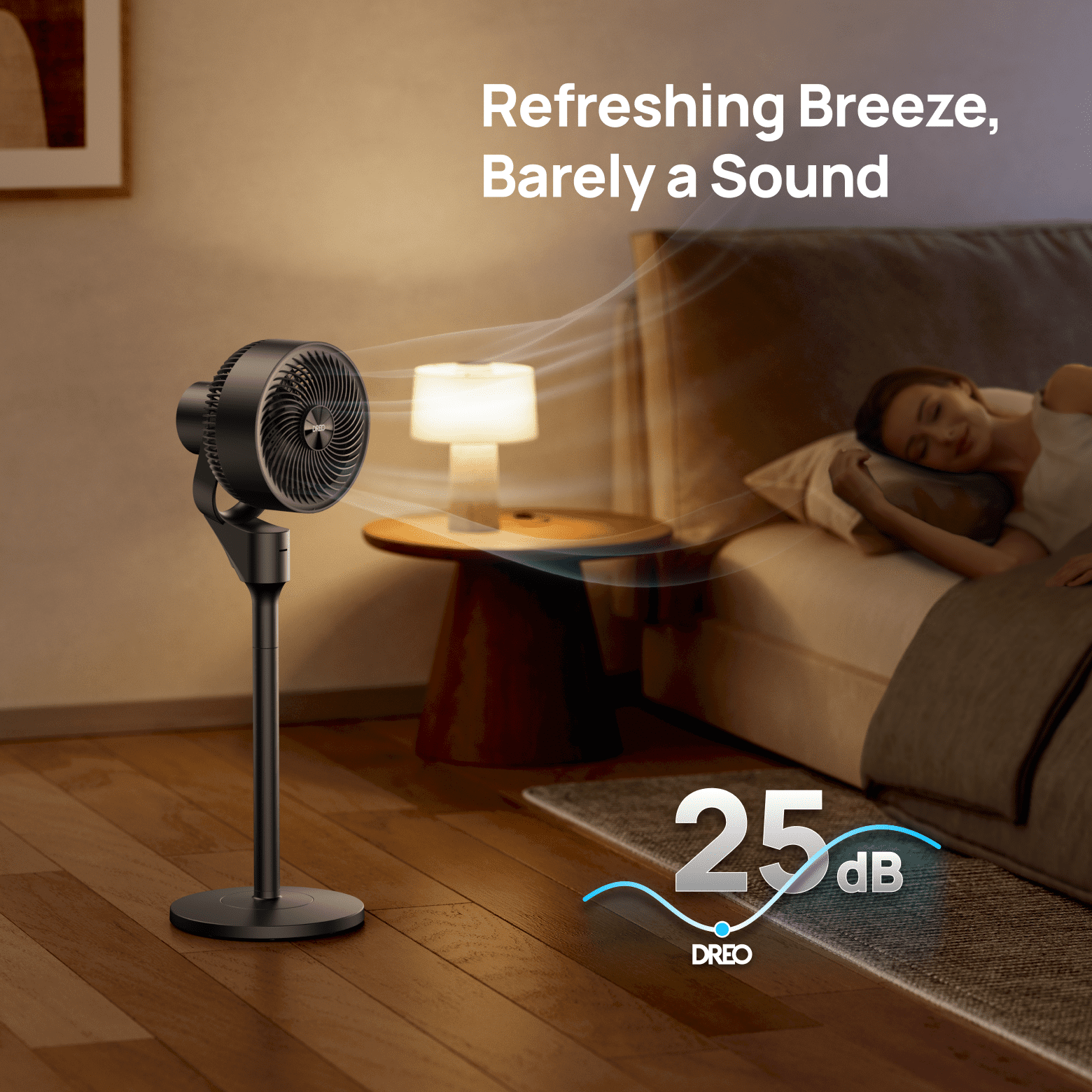 DREO Pedestal Fan for Home, 2-in-1 Oscillating Fans for Table/Floor, 80ft Floor Fan for Room, 3 Speeds, 25dB, AC Motor,80° Horizontal + 90° Manual Vertical Oscillating Standing Fan, Aroma Pad